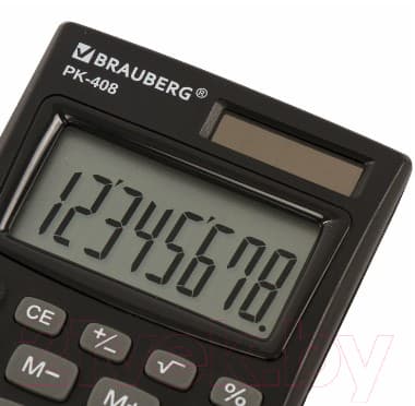 Калькулятор Brauberg PK-408-BK / 250517 5