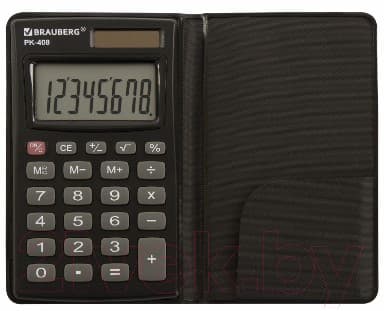Калькулятор Brauberg PK-408-BK / 250517 4