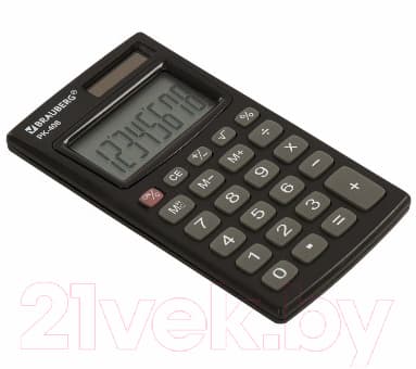 Калькулятор Brauberg PK-408-BK / 250517 6