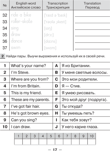 Рабочая тетрадь Аверсэв Английский язык Magic Box. 3-4 класс. Тетрадь-словарик. Красная 4