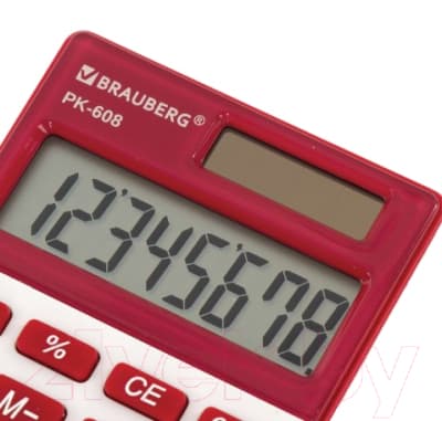 Калькулятор Brauberg PK-608-WR / 250521 4
