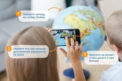 Глобус интерактивный Globen Политический с подсветкой 25см / 12500304 9