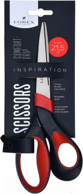Ножницы канцелярские Lorex Comfort-Grip Inspiration / LXSCCG215-IS 3