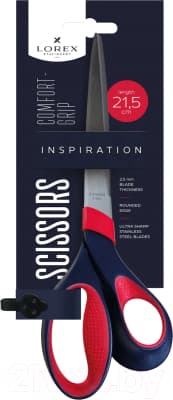 Ножницы канцелярские Lorex Comfort-Grip Inspiration / LXSCCG215-IS 4
