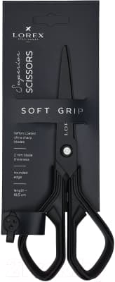 Ножницы канцелярские Lorex Soft-Grip Superior / LXSCSG185-SP 3