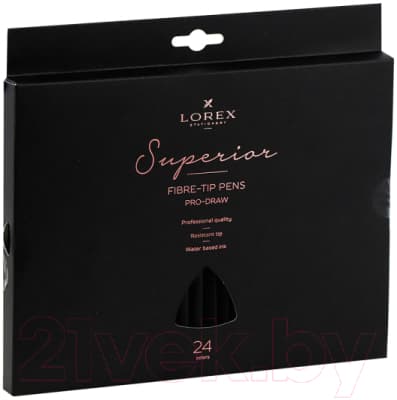 Фломастеры Lorex Pro-Draw Superior / LXFPPD24-SP