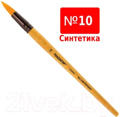 Кисть для рисования Пифагор Синтетика 10 / 200850 5