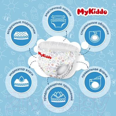 Подгузники-трусики детские MyKiddo Premium 5 12-20кг / M20438 7