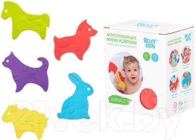 Набор ковриков для купания ROXY-KIDS Animals / RBM-015-AN