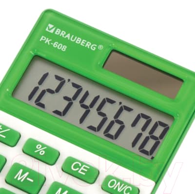 Калькулятор Brauberg PK-608-GN / 250520 4