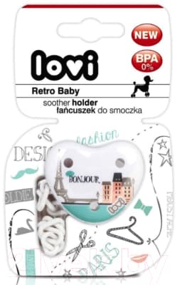 Держатель для пустышки Lovi Retro Baby / 10/881 2