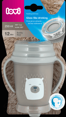 Поильник Lovi 360° Buddy bear / 1/599new 2
