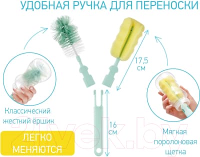 Набор ершиков для бутылочки ROXY-KIDS Для бутылочек / RFD-007 4