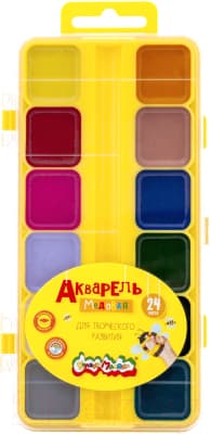 Акварельные краски Каляка-Маляка АККМФ24 3