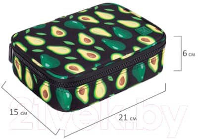 Пенал Brauberg Avocado / 270706 6