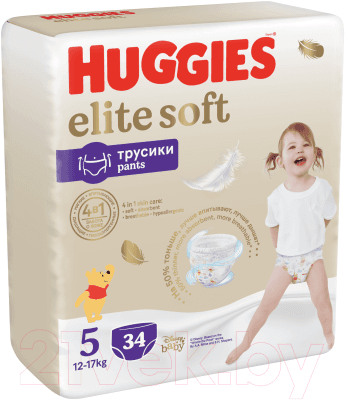 Подгузники-трусики детские Huggies Elite Soft Mega 5 2