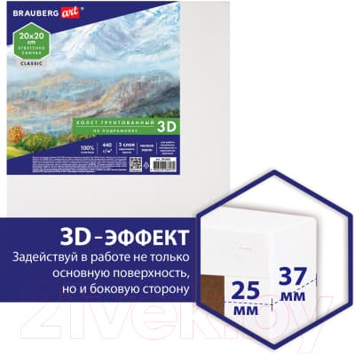 Холст для рисования Brauberg Art Classic 3D / 191661 8