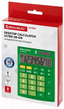 Калькулятор Brauberg Ultra-08-GN / 250509 10