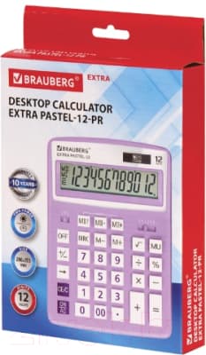 Калькулятор Brauberg Extra Pastel-12-PR / 250489 10