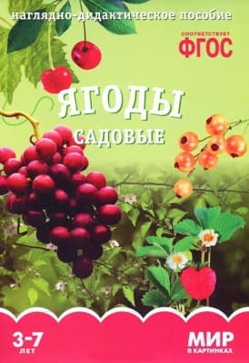 Наглядное пособие Мозаика-Синтез Мир в картинках. Ягоды садовые / МС00586