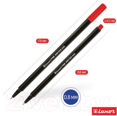 Набор лайнеров Luxor Fine Writer 045 / 15300/10WT 6
