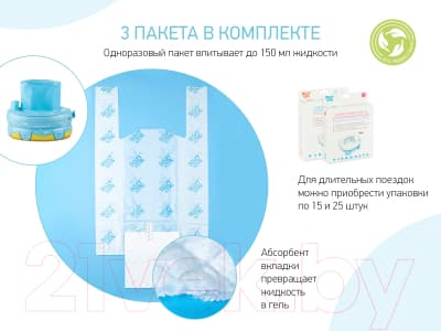 Дорожный горшок ROXY-KIDS Динозавр / PP-3102D 8