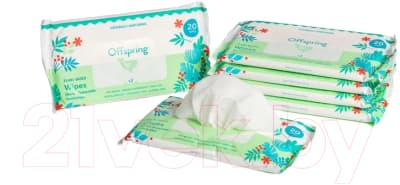 Влажные салфетки детские Offspring Биоразлагаемые / OF03W120