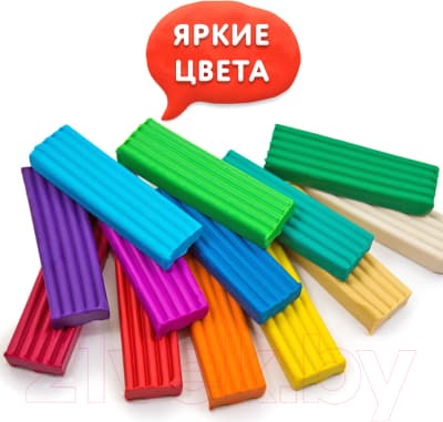 Пластилин Юнландия Веселый шмель / 106433 4