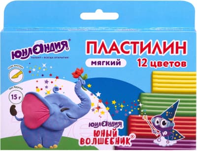 Пластилин Юнландия Юный волшебник / 106439 5