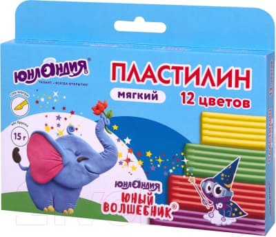 Пластилин Юнландия Юный волшебник / 106439