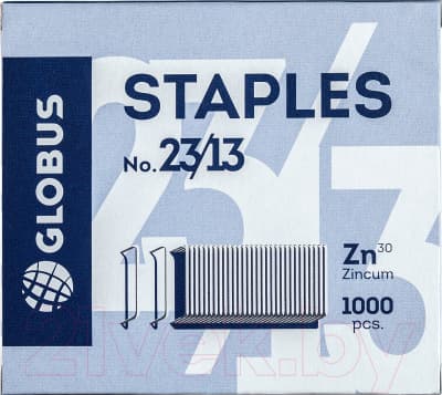 Скобы канцелярские Globus С23/13-1000 2