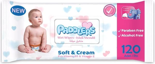 Влажные салфетки детские Paddlers Soft and Cream