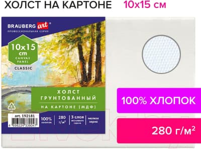 Холст для рисования Brauberg Art Classic / 192181 3