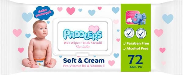 Влажные салфетки детские Paddlers Soft and Cream