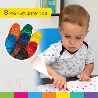 Фломастеры Brauberg Kids Funny Stamps / 152179 7