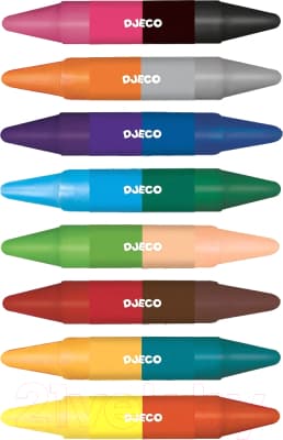 Восковые мелки Djeco Двойные / 08874 2