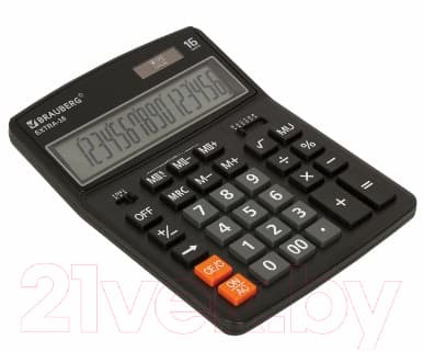 Калькулятор Brauberg Extra-16-BK / 250475 3