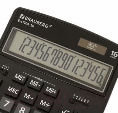 Калькулятор Brauberg Extra-16-BK / 250475 5