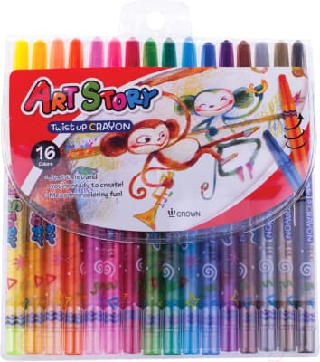 Восковые мелки CrowN ArtStory / TP-1600