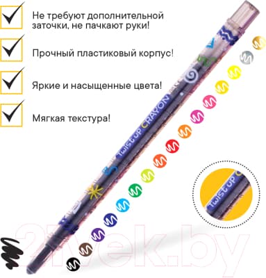 Восковые мелки CrowN ArtStory / TP-1600 4
