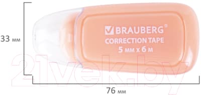 Корректор для текста Brauberg Compact Plus Pastel / 270551 10