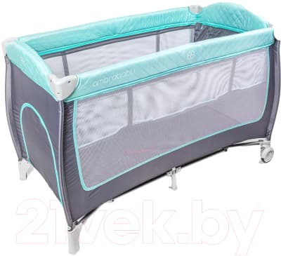 Кровать-манеж Amarobaby Stitch / AMARO-26Sti/11
