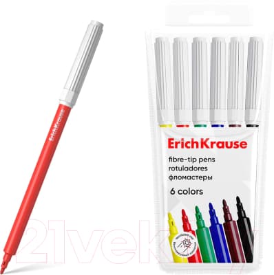 Фломастеры Erich Krause Basic / 53367