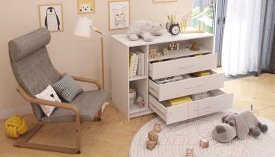 Комод пеленальный Polini Kids Simple 2110 / 0002322.9 9