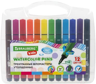 Фломастеры Brauberg Kids. Ультрасмываемые / 152191