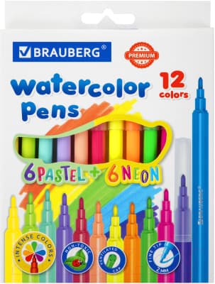 Фломастеры Brauberg Premium / 152198