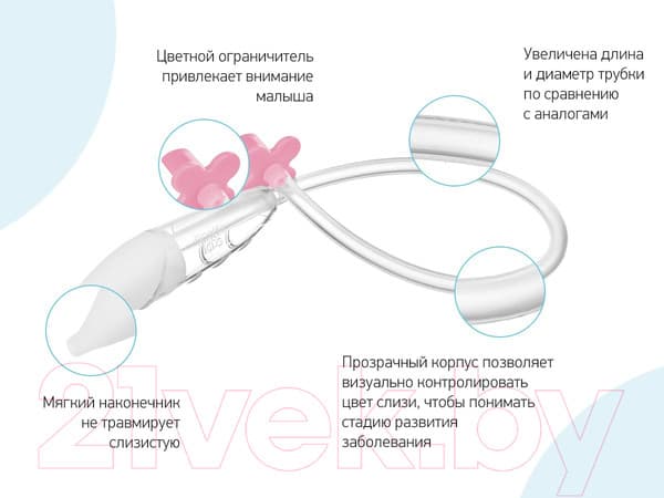 Аспиратор детский ROXY-KIDS С мягким наконечником / RND-27-116MP 3