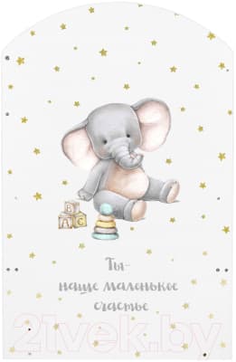 Детская кроватка INDIGO My Sleepy Слоник маятник и ящик 4