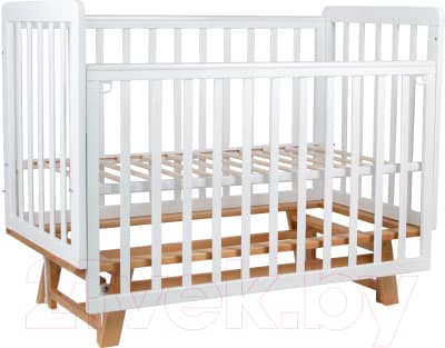 Детская кроватка INDIGO Style на ножках продольный маятник 2