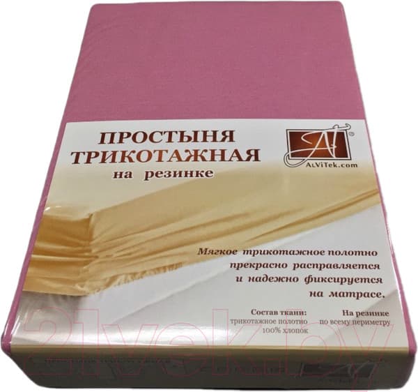 Простыня для малышей AlViTek Трикотажная на резинке 60x120x15 / ПТР-СР-060